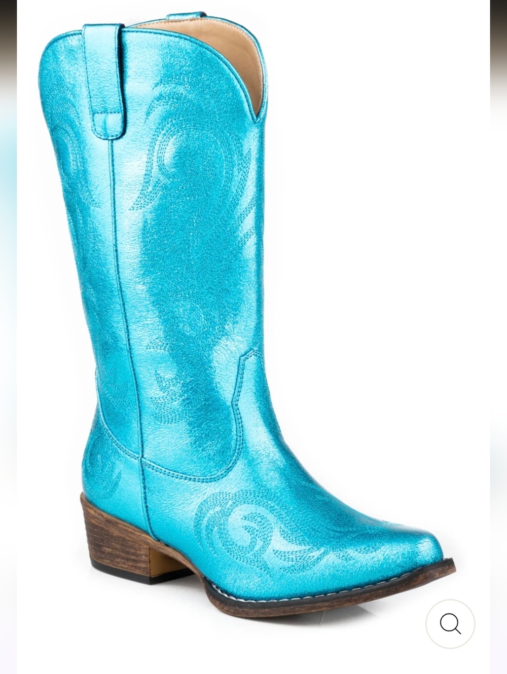 Roper Metallic Turquoise Western Knee-High Boot